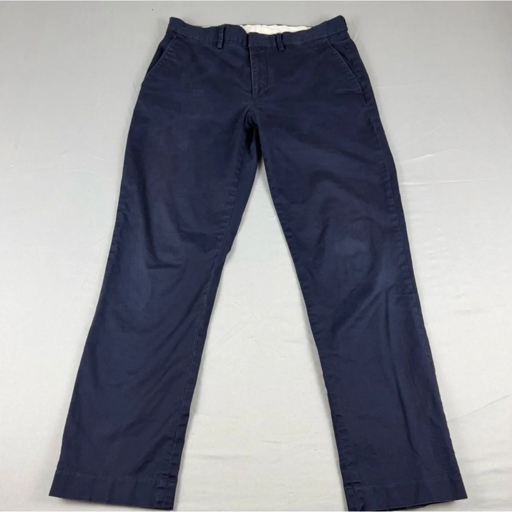 J. Crew Flex Straight Chino Navy Blue Pants Men’s Size 34 X 34